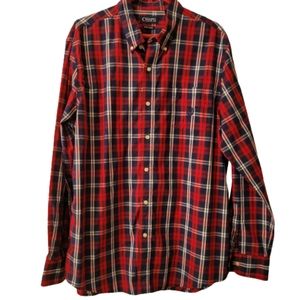 CHAPS XL Red & Blue Plaid Shirt